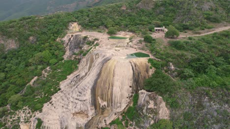 fotografía aérea de los estanques de hierve el agua en méxico