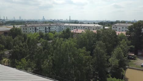 vista del paisaje urbano desde el techo