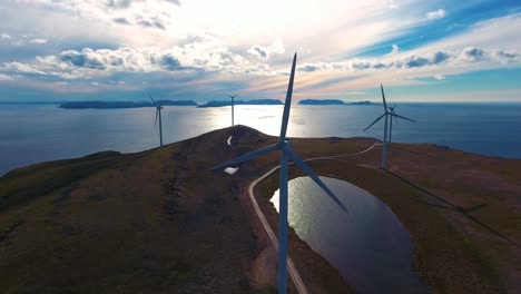 windmills for electric power production havoygavelen windmill park norway