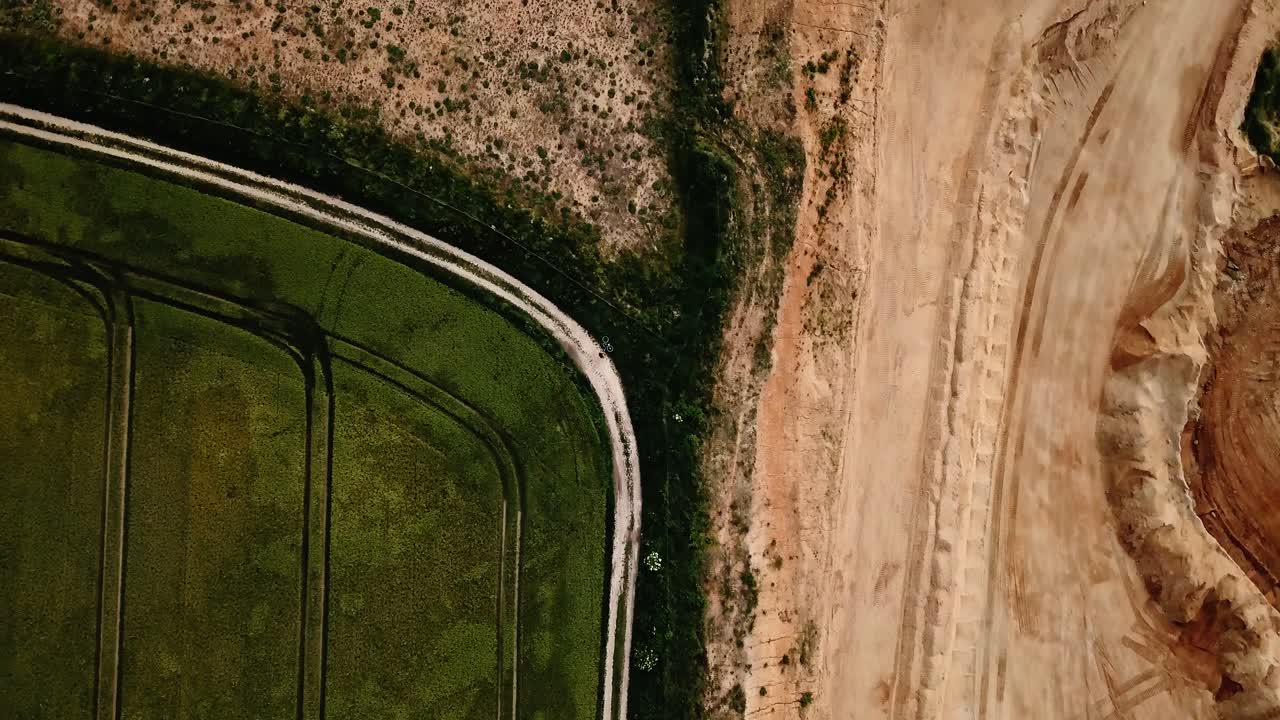 drone vista de cantera de roca en munich, baviera, alemania - paso elevado
