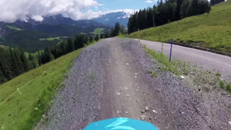 live on a downhill bike in austria, filmed with a gopro-5