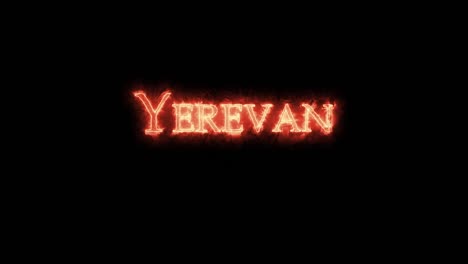 yerevan written with fire. loop