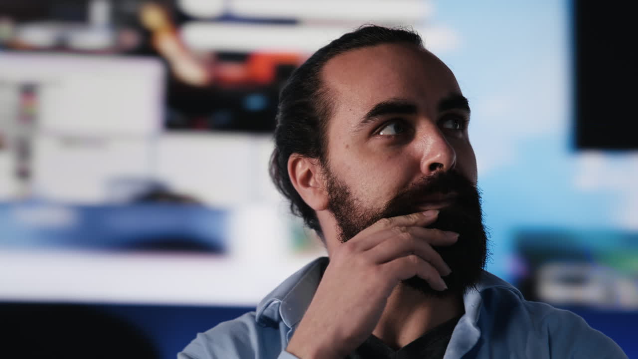 Happy carefree person connecting on a social network in the digital world