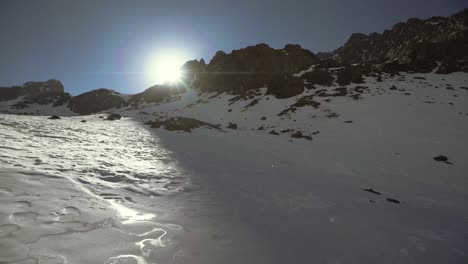 nieve en las montañas del atlas