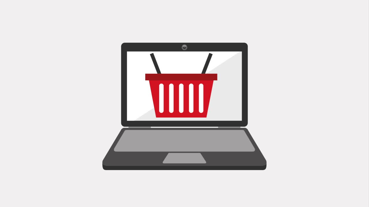 노트북에서 온라인 쇼핑