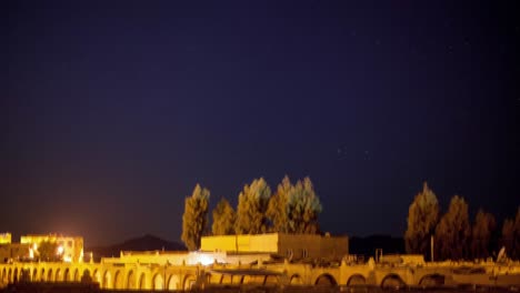 middle east desert landscape at night star timelapse