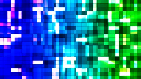 transmissão de blocos de alta tecnologia quadrados cintilantes, multicolor, abstrato