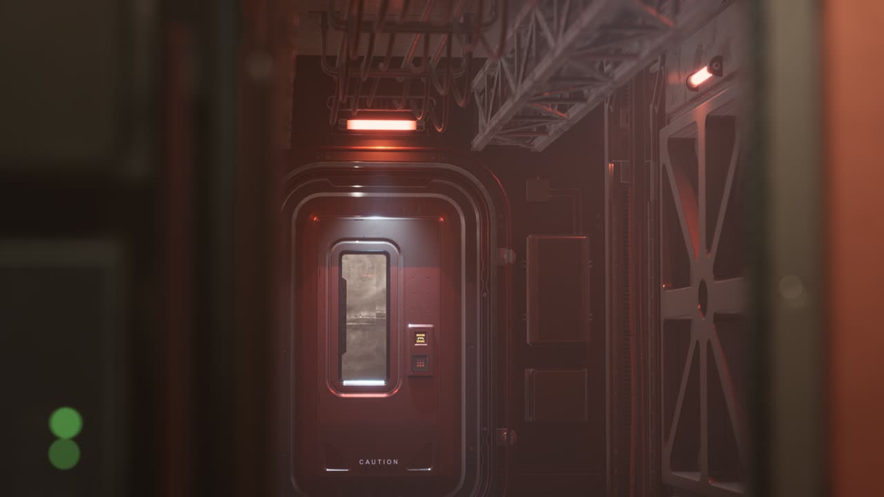 túnel de ciencia ficción o corredor de naves espaciales