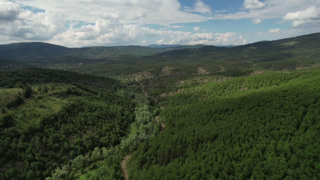 vista aérea de drones terrenos rurales
