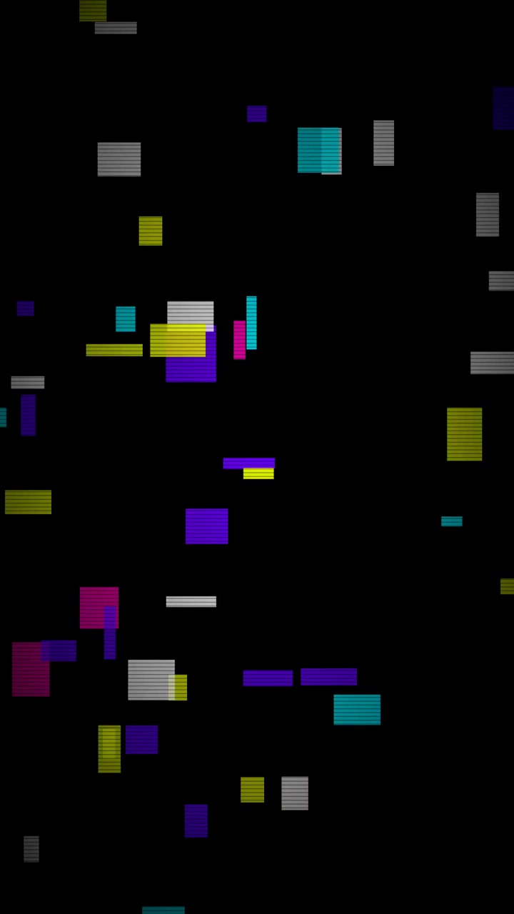 Abstrakt digitaler Glitch-Hintergrund mit sich bewegenden geometrischen Formen