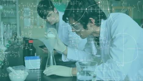 químicos estudiando en un laboratorio