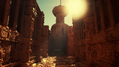 ancient ruins in a fantasy desert