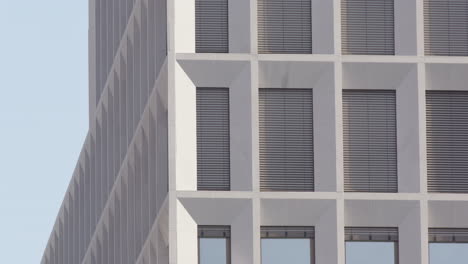 telephoto abstract view of building architecture at new government quarter, oslo