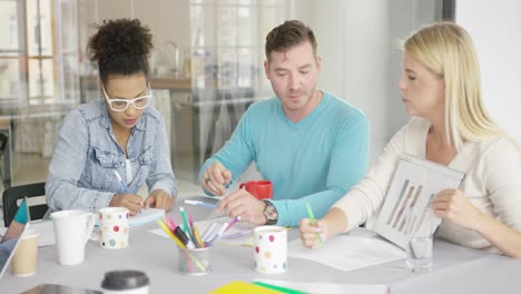 people working with documents