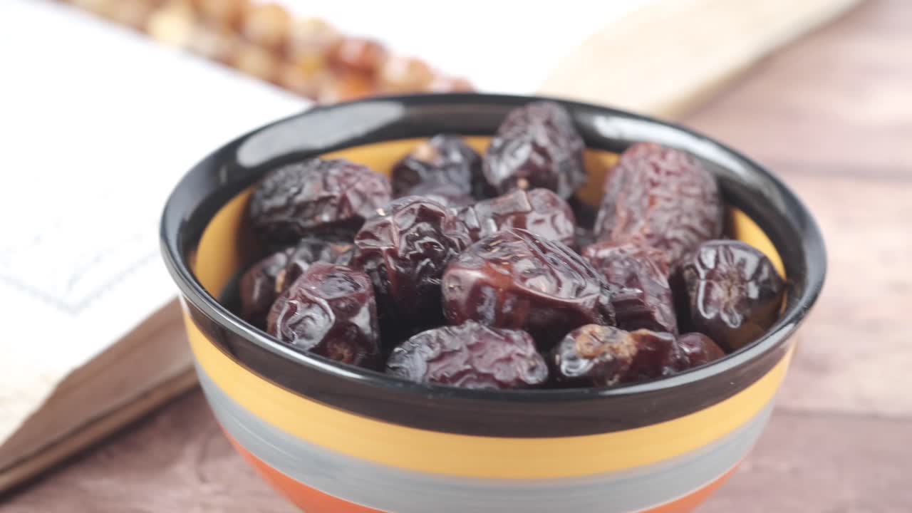 Dried Dates in a Bowl