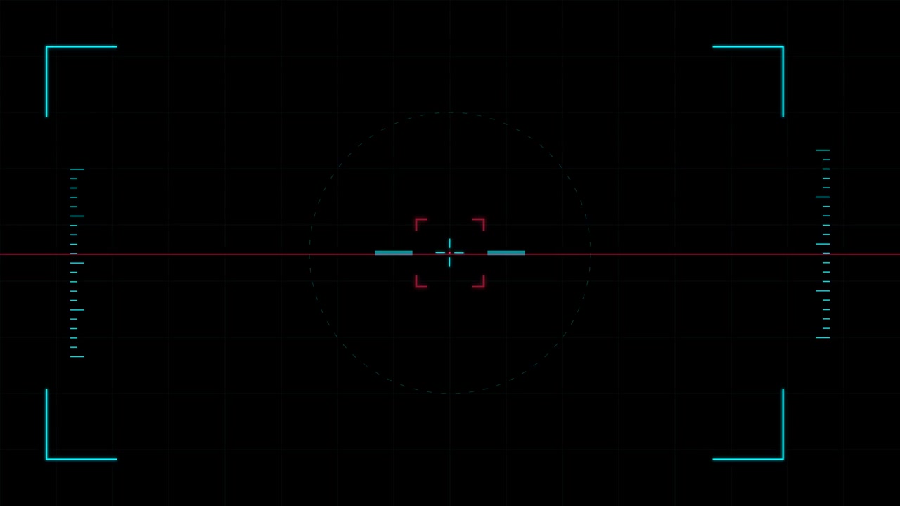 Digital Camera Viewfinder Overlay with Scanning Reticle