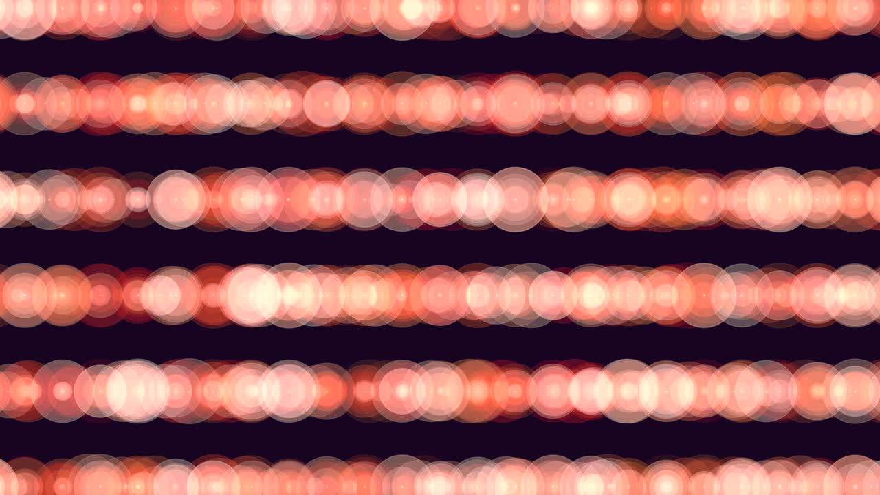 Motion orange and red futuristic dots in rows