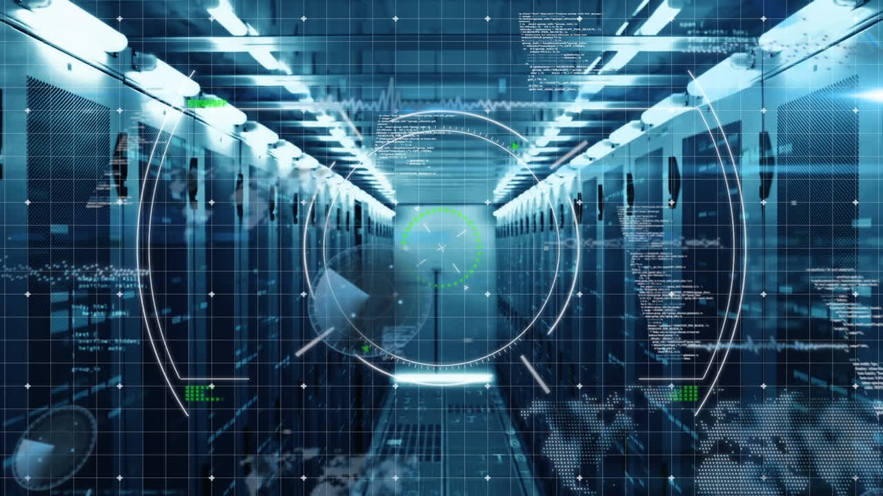 Animation of scope scanning and data processing over computer servers