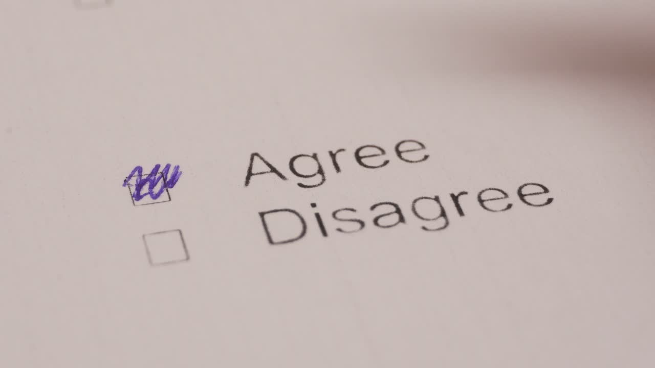 elegir estar de acuerdo en el cuadro de selección al responder la pregunta de la encuesta