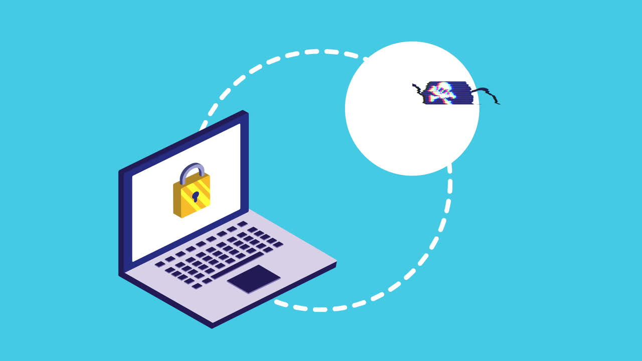 protección de seguridad de la computadora portátil contra el malware araña