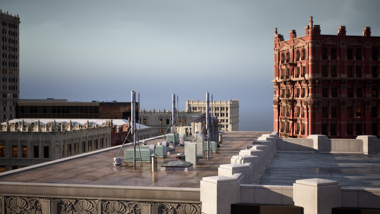 현대 도시 풍경 의 전망