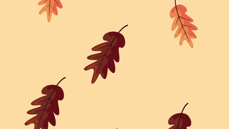 autumn season leafs foliage animation