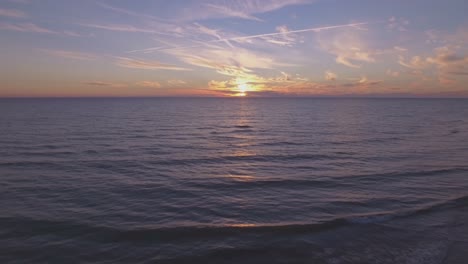 the waves of the baltic sea at sunset-1