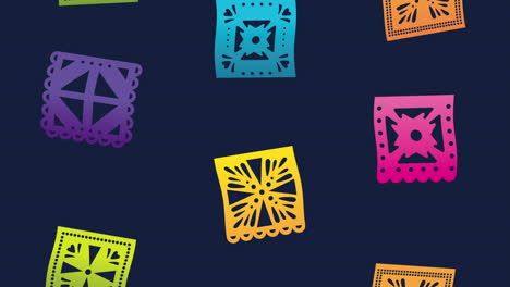 colorful papel picado pattern