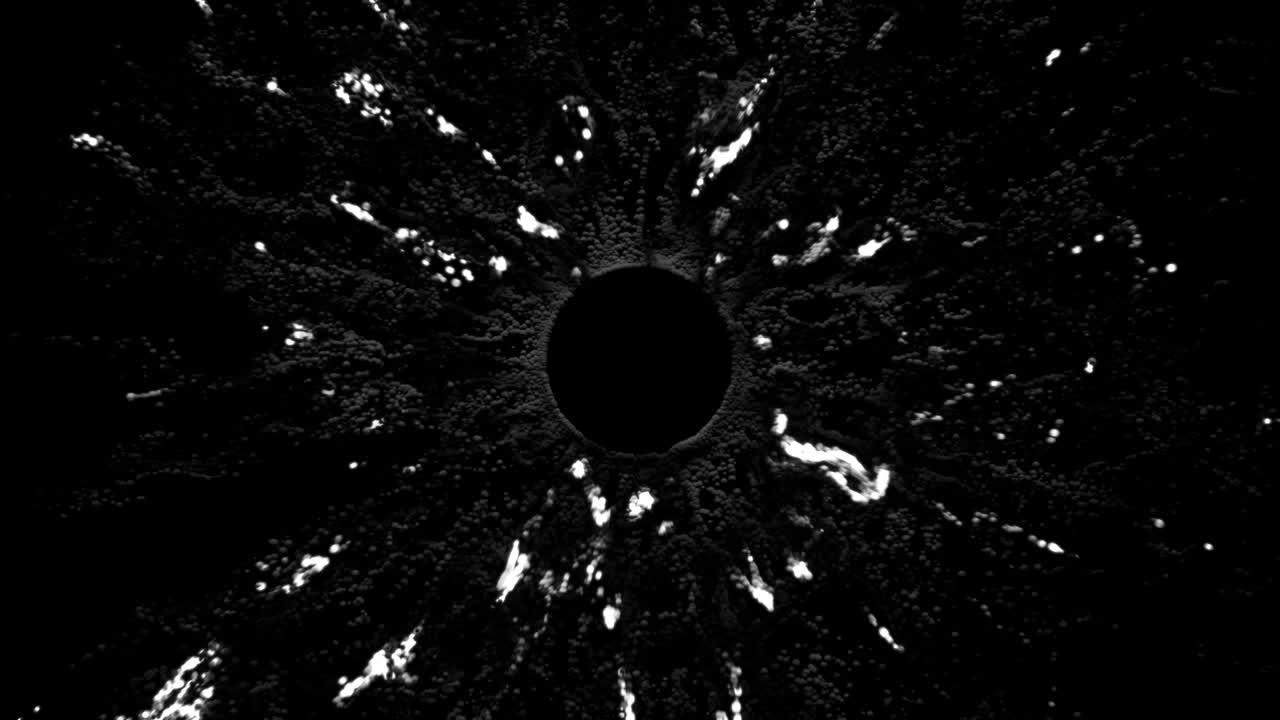 4k cgi 페인트 파우더 및 라이트 시레이션