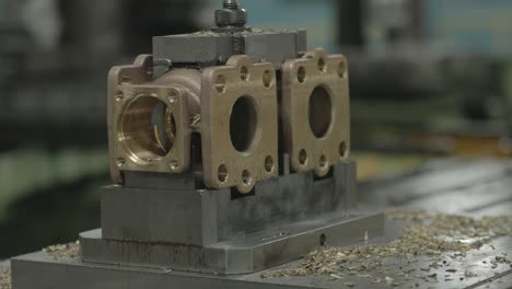 Brass parts in a factory