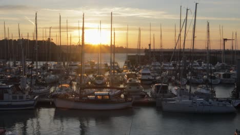 The-Oriental-Brightness,-Orange-And-Crimson-Make-The-Granville,-Port-A-Picture-Perfect-Of-Every-People--Aerial-Shot