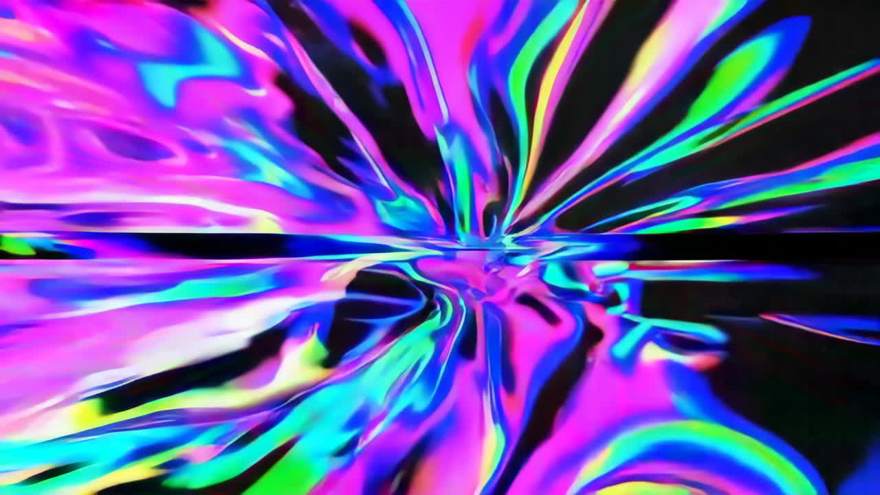 Živý abstraktní psychedelický světelný výbuch
