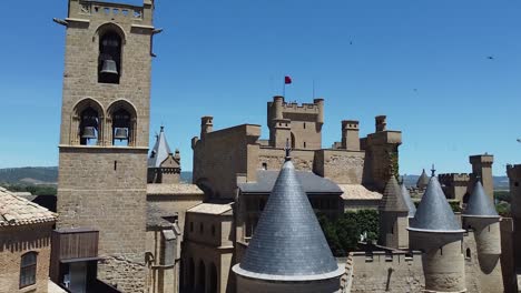 medieval castle of olite in the province of navarra, spain