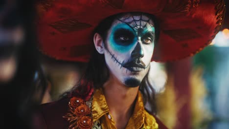 day of the dead costume portrait