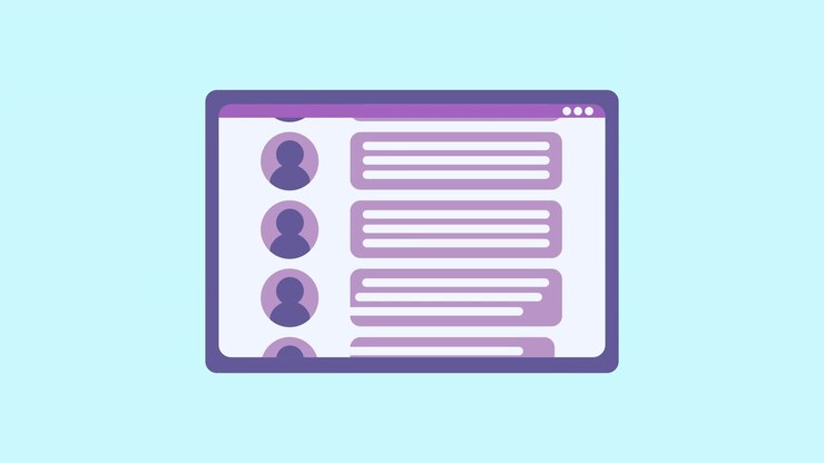 Animated User Interface Loading Chat Messages