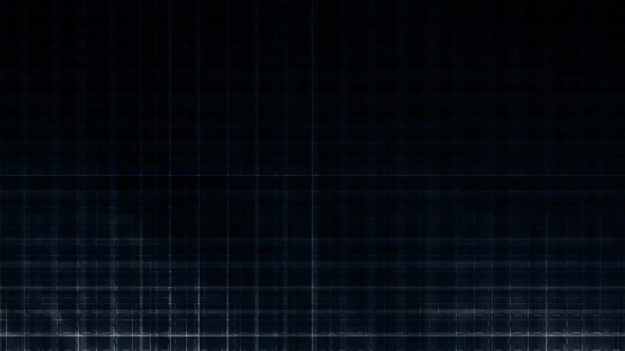 Abstract Digital Grid Background with Pulsing Light Effects