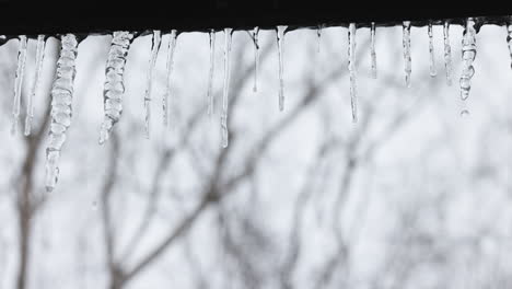 Dünne-Eisstücke-Auf-Einem-Fenster