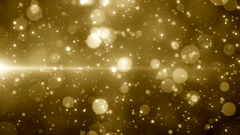 partículas de oro brillo bokeh premio polvo abstracto bucle de fondo