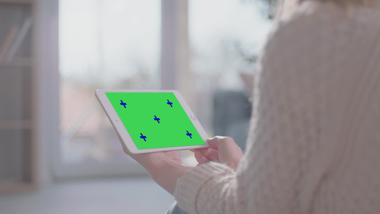 Young female browsing social media