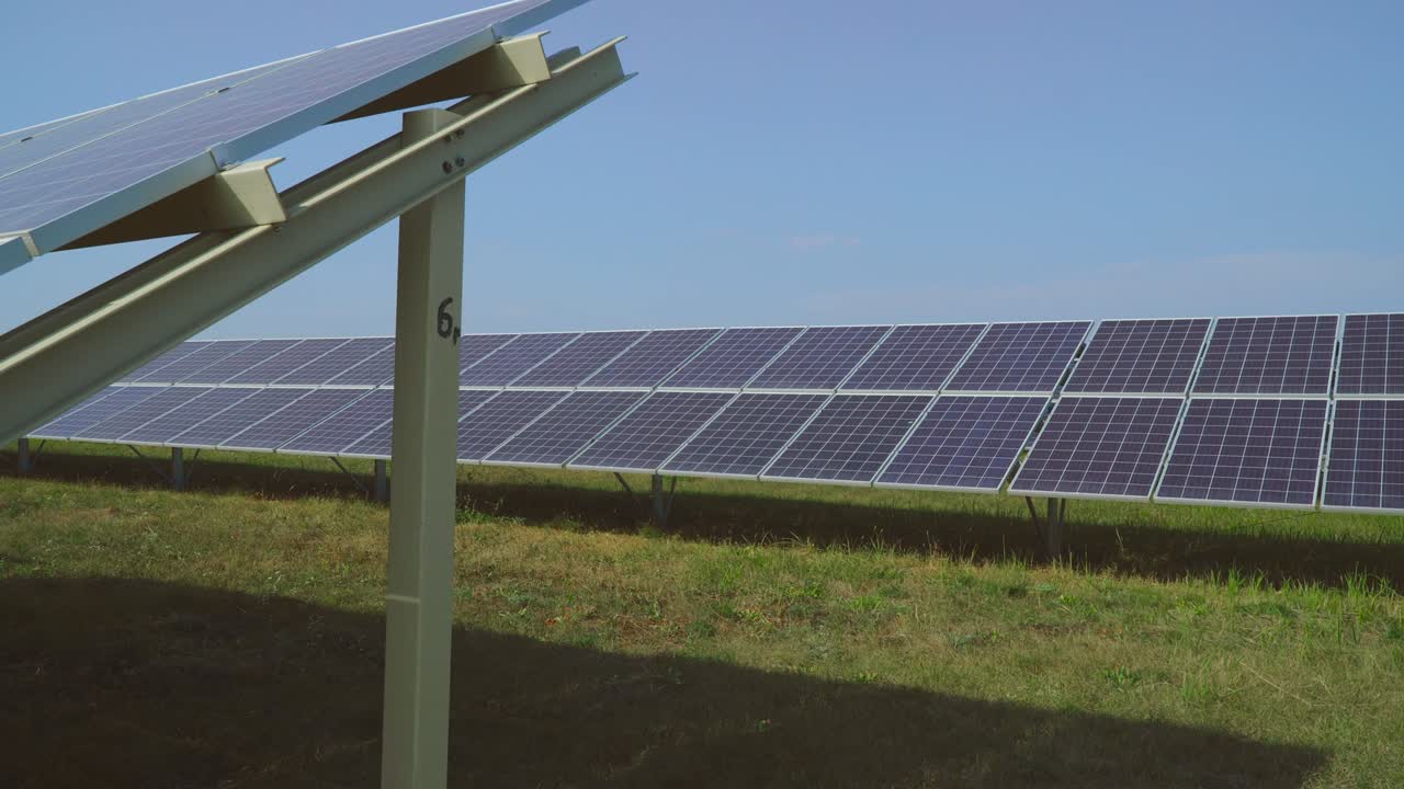 перспективный вид на пластине солнечных панелей.