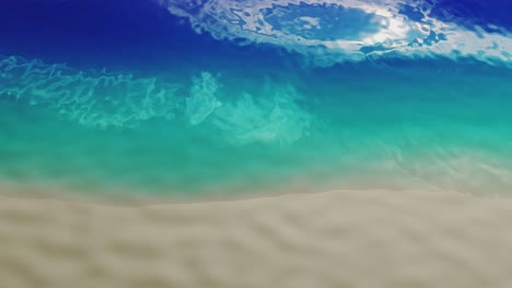 animation of colored waves of the sea in summer