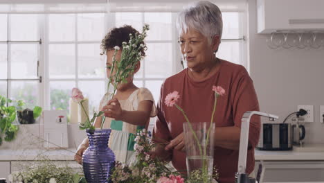 Senior-woman-and-granddaughter-bonding