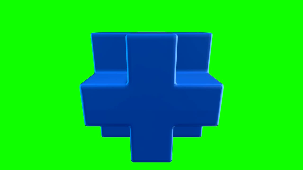 cubo de cuello azul. diseño de logotipo de cruz 3d, círculos de cultivo, geometría sagrada.