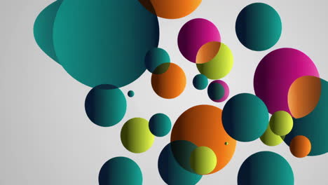 vibrant abstract colorful overlapping circles background