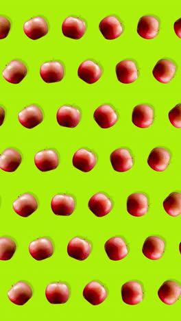 pattern of animated tomatoes in vertical