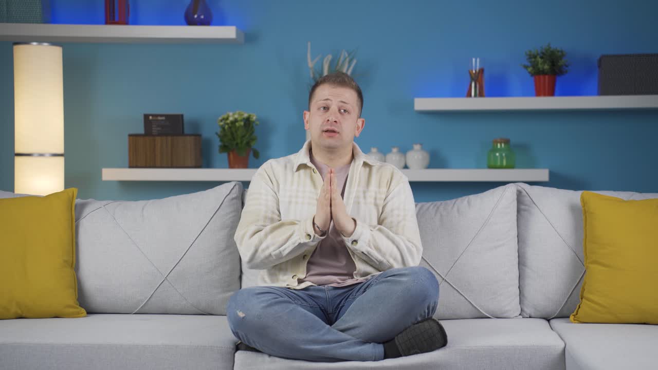 기도하는 기독교인.