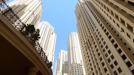 jumeirah beach residence 1 highrise buildings cityscape beautiful view light and the shade of the buildings