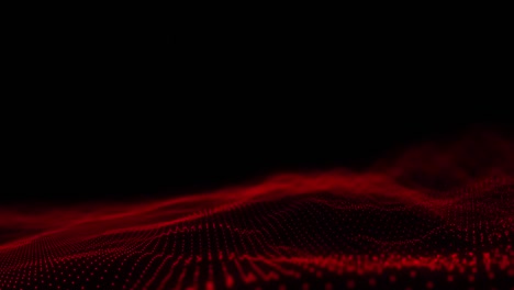 Animation-of-innovation-and-ideas-text-with-red-glowing-mesh-on-black-background