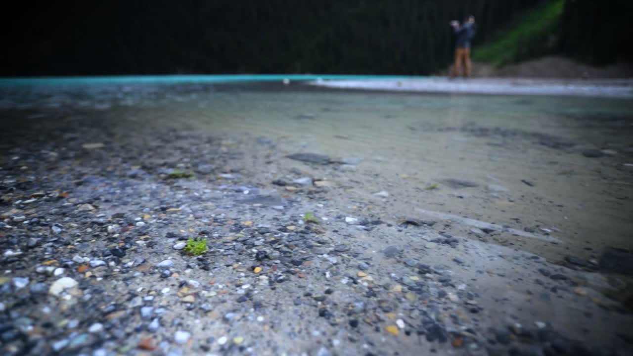 Tranquil River Scene with Fisherman