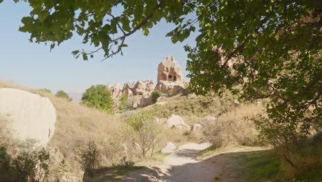 hike trail natures unique rock fairy chimney landscape cappadocia